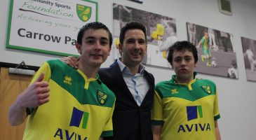 Adam Drury Norwich City CSF ambassador