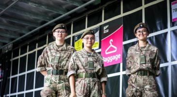 Army cadets assisting at Run Norwich