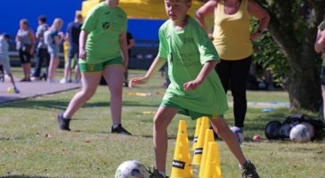 participant playing football