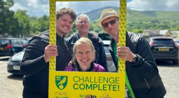 Team having completed the three peaks challenge