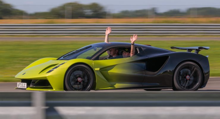 lotus car on the track