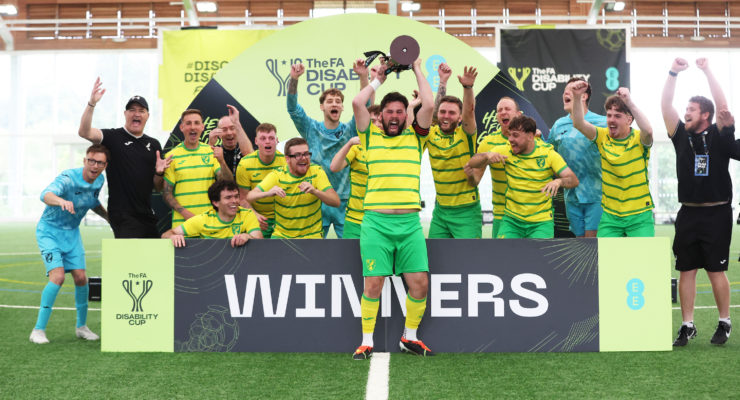 Norwich City CP celebrate cup