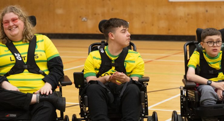 Powerchair players take part in training