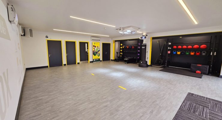 inside a fitness room